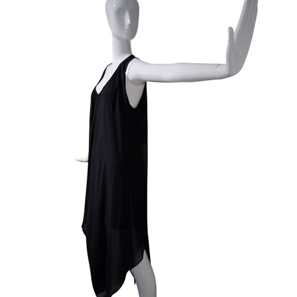 Michael Kors Asymmetrical Women's size L  Chiffon Witchy Whimsigoth Fairy Dress - Picture 4 of 12